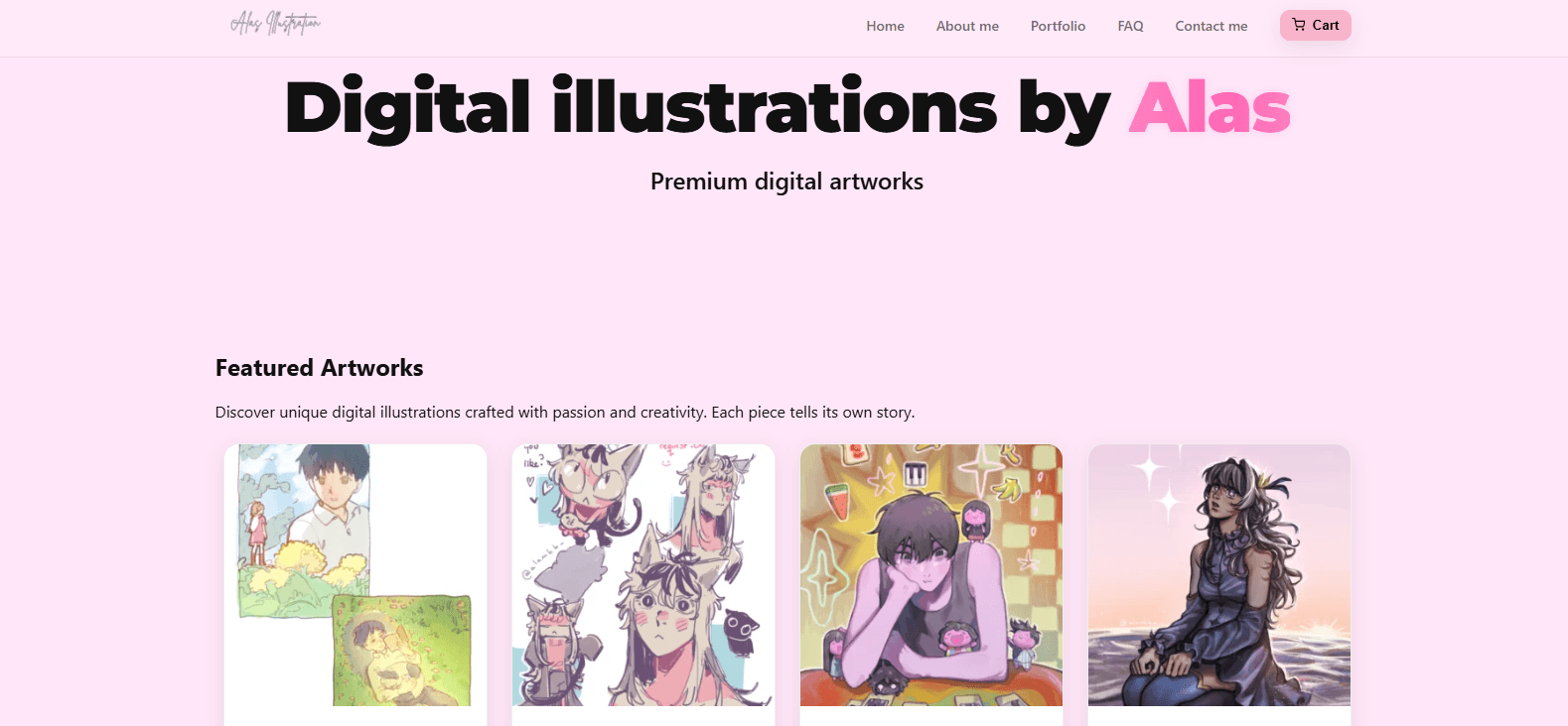 Alas Illustration — Artist Portfolio & Storefront cover