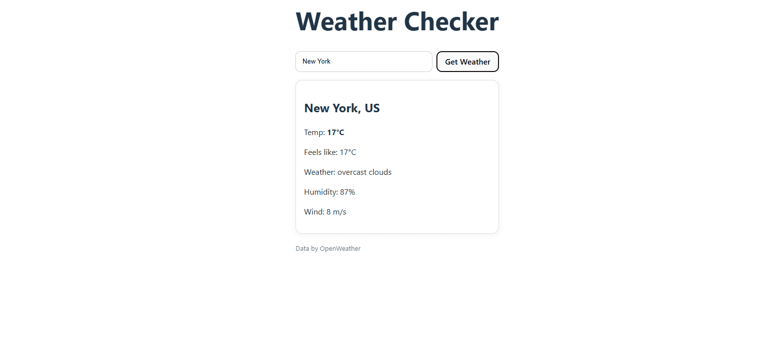 Weather Checker cover